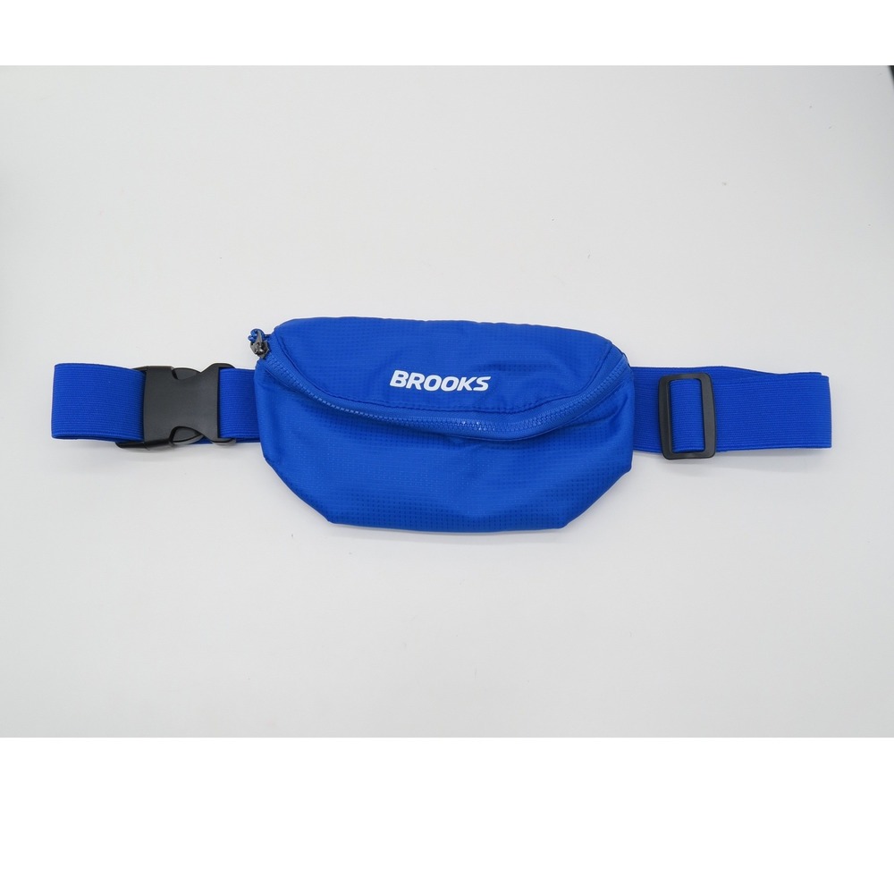 Brooks Running Belt Waist Pack Royal Blue Adjustable Elastic Strap NEW